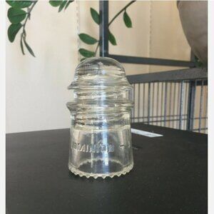 Vintage Dominion 9 Insulator Diamond D Insulator Beaded Rim